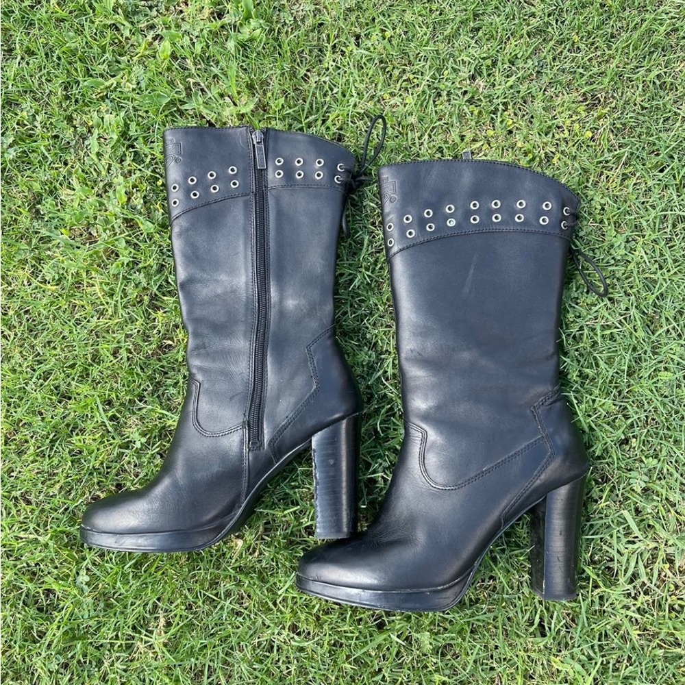 Black Harley Davidson Boots.